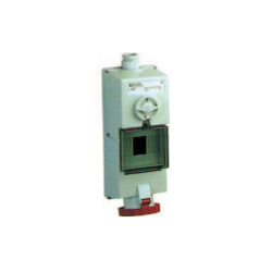 Socket With Interlock Switch & DIN Rail Isoblock (6 modules)